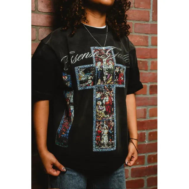 Essense Gallery Sacred Glass Tee - Black