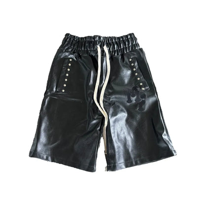 MF Leather Handmade Shorts Black