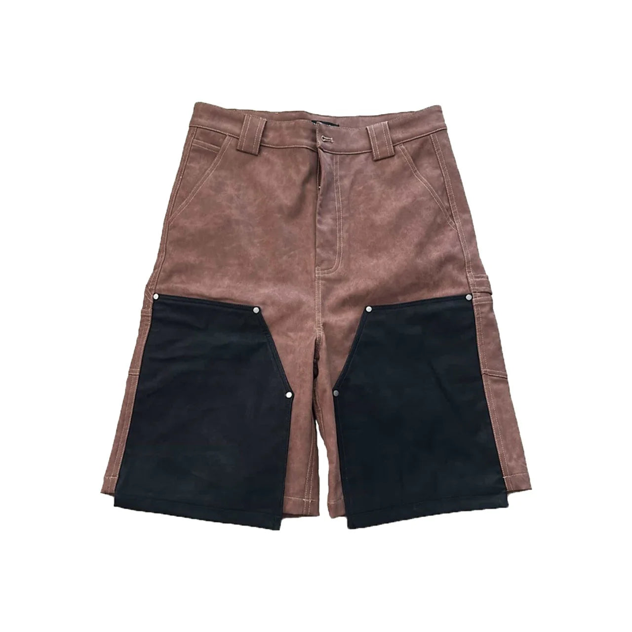 Daven Homme Riz Leather Shorts