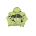 Offline Status Zip Up Hoodie Green