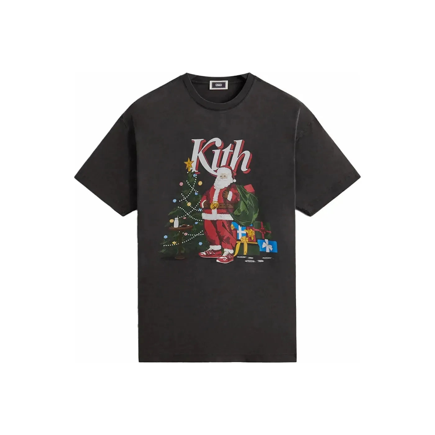 Kith Kithmas Santa Vintage Tee Black