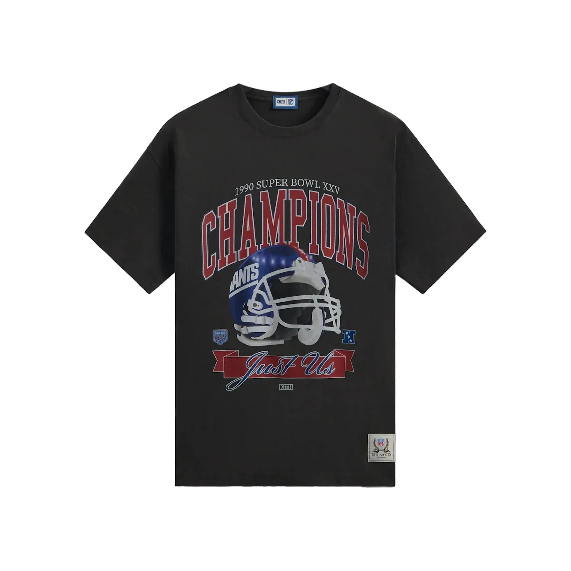 Kith x NFL Giants Superbowl Vintage Tee Black