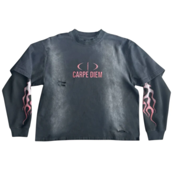 Carpe Diem "Scorched Layers" L/S T-Shirt Red