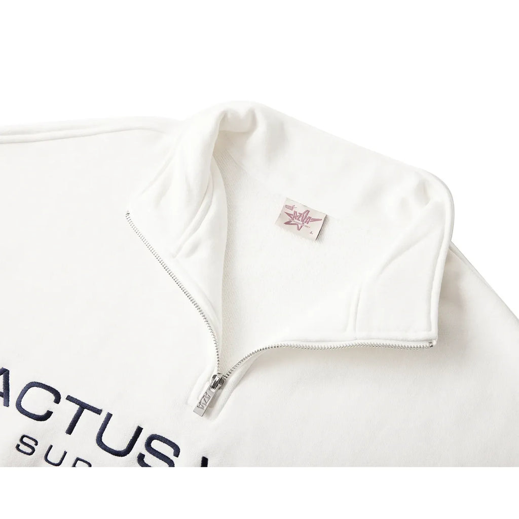 Azva USA QUARTER ZIP White
