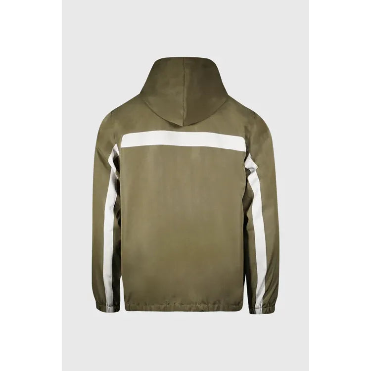 White Lines Waterproof Utility Jacket Green