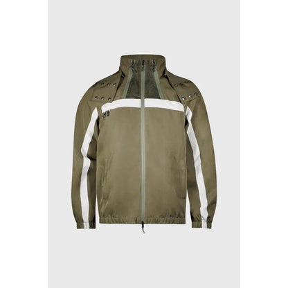 White Lines Waterproof Utility Jacket Green