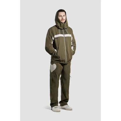 White Lines Waterproof Utility Track Pants Green