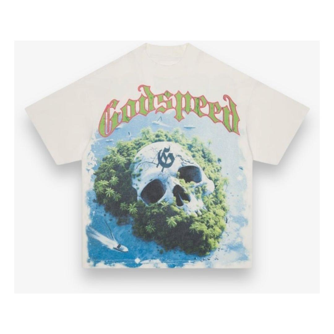 Godspeed Skull Island Tee White