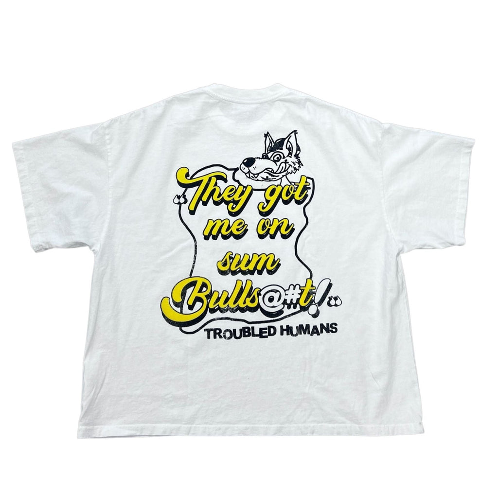 Troubled Humans T-Shirt  Bail Bonds White