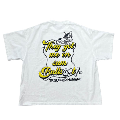 Troubled Humans T-Shirt  Bail Bonds White