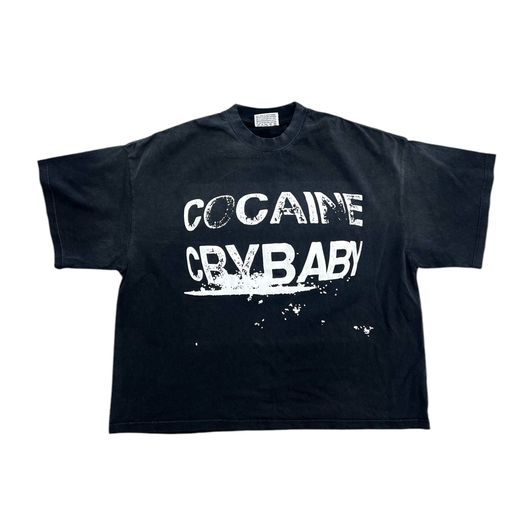 Troubled Humans T-Shirt Cocaine Cry Baby Black