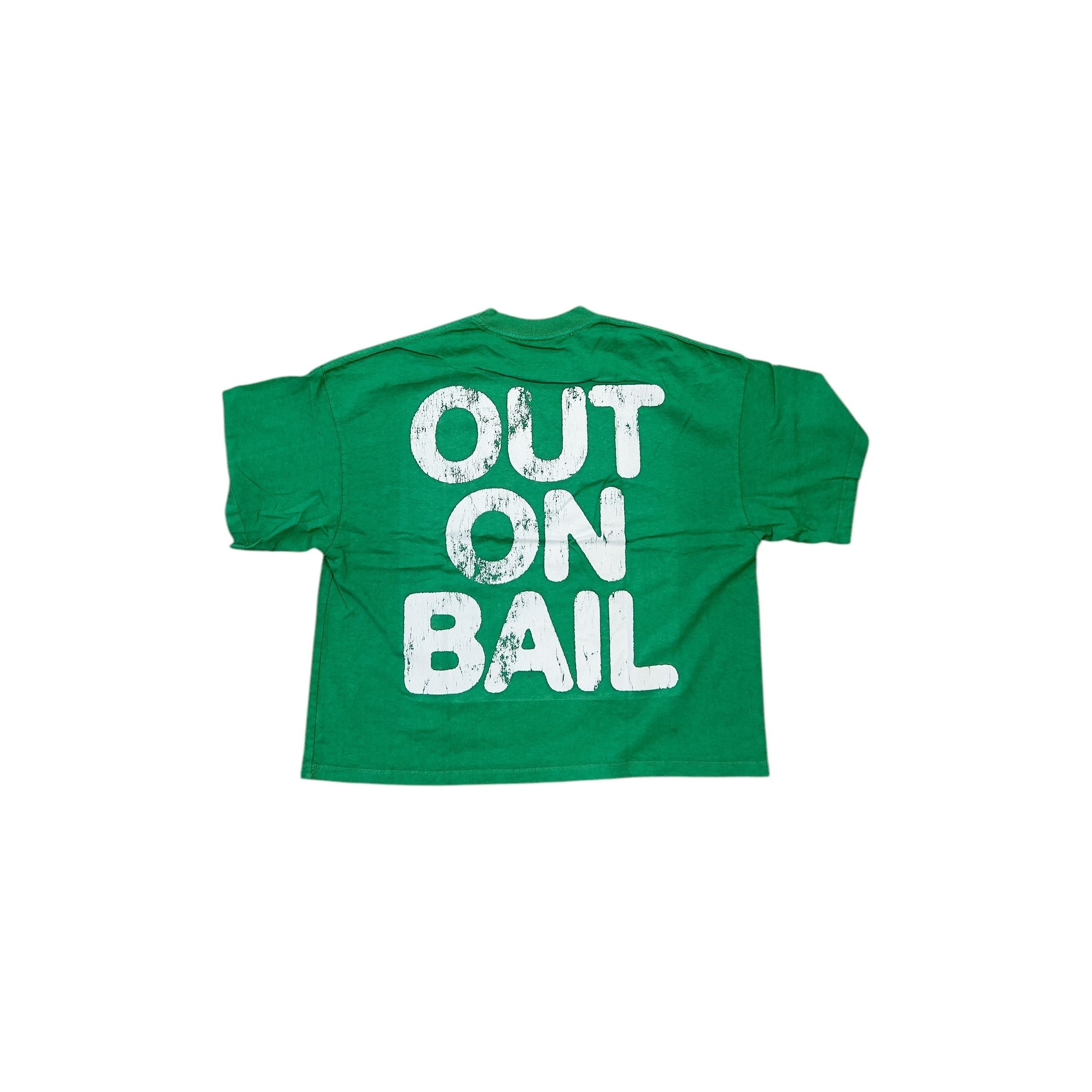 Trouble Humans Out On Bail Green T-Shirt