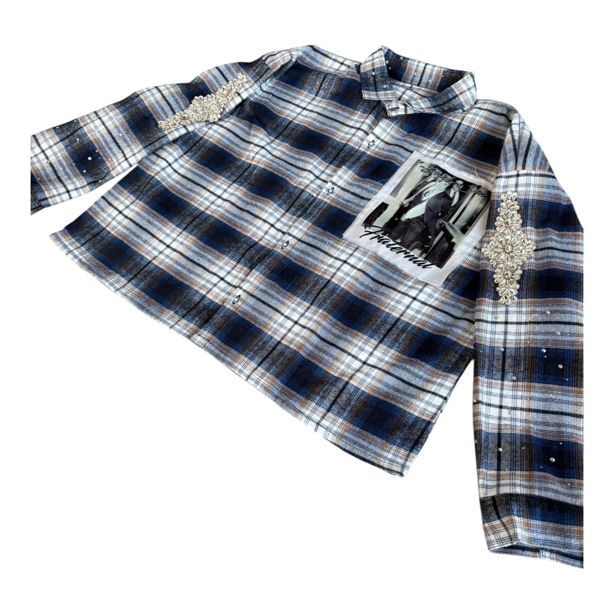 Fraternal Blue Dapper Don Flannel