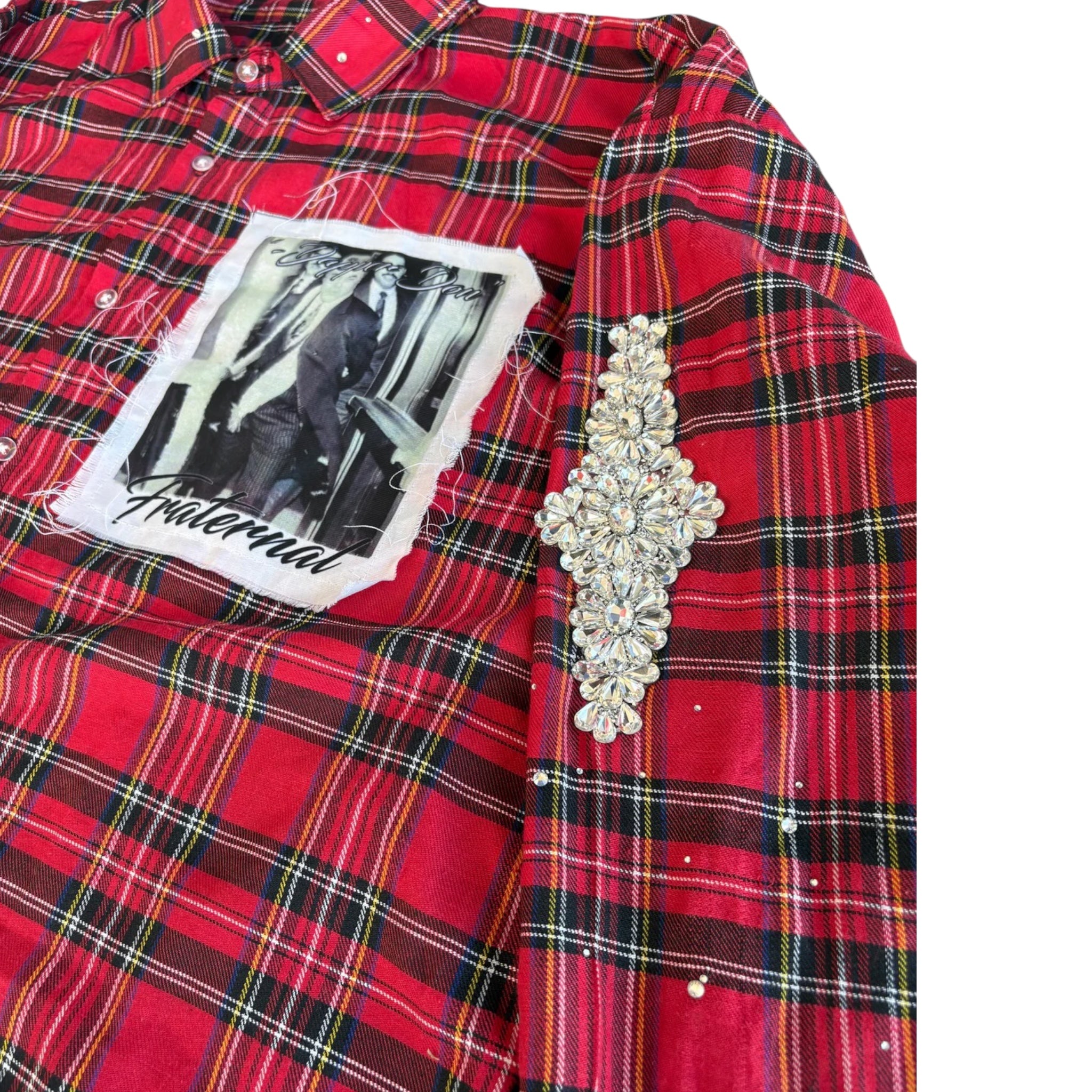 Fraternal Red Dapper Don Flannel