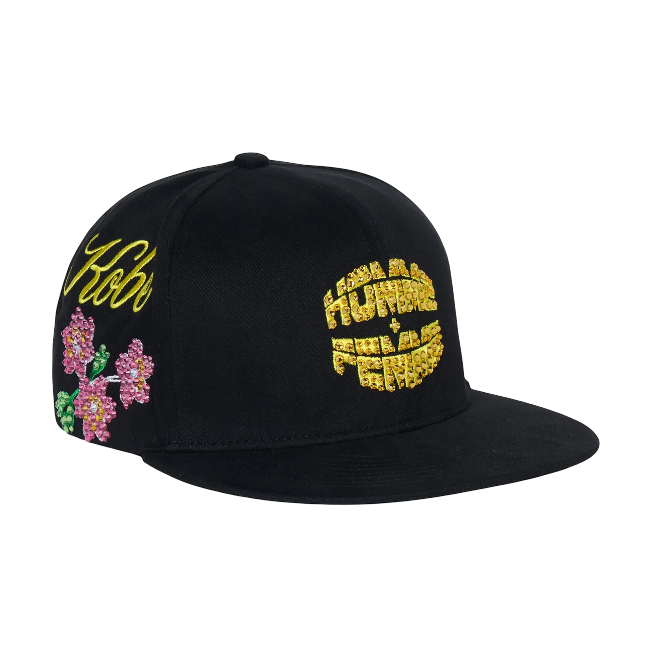 Homme Femme Japan Gemstone Hat Black
