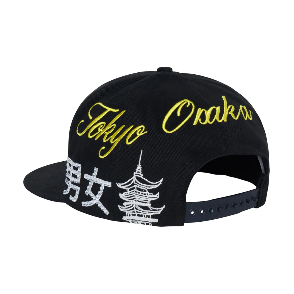 Homme Femme Japan Gemstone Hat Black