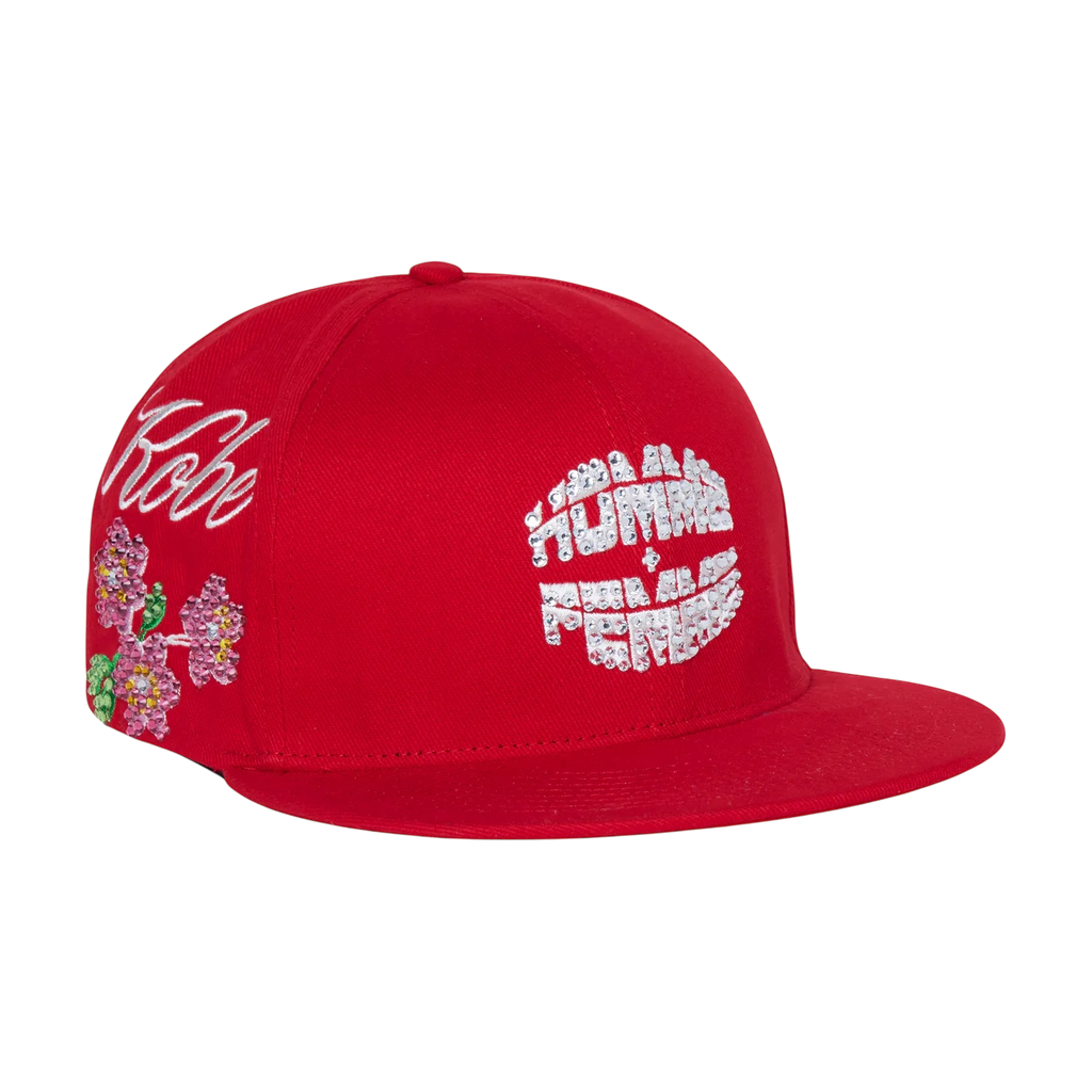 Homme Femme Japan Gemstone Hat Red