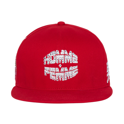 Homme Femme Japan Gemstone Hat Red