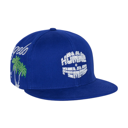 Homme Femme LA Gemstone Hat Blue