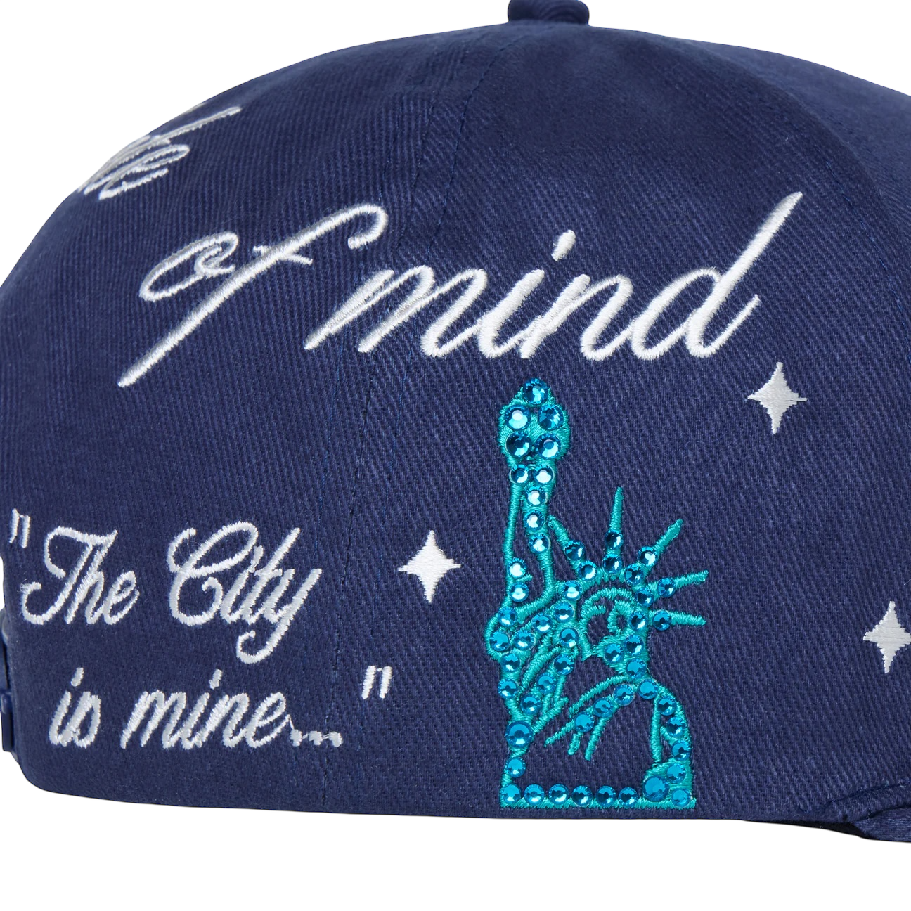 Homme Femme NYC Gemstone Hat Navy