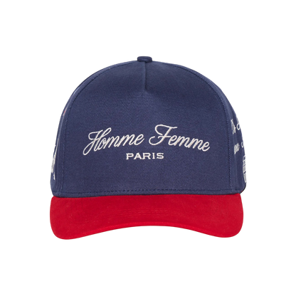 Homme Femme Paris Prestige Snapback Navy & Red