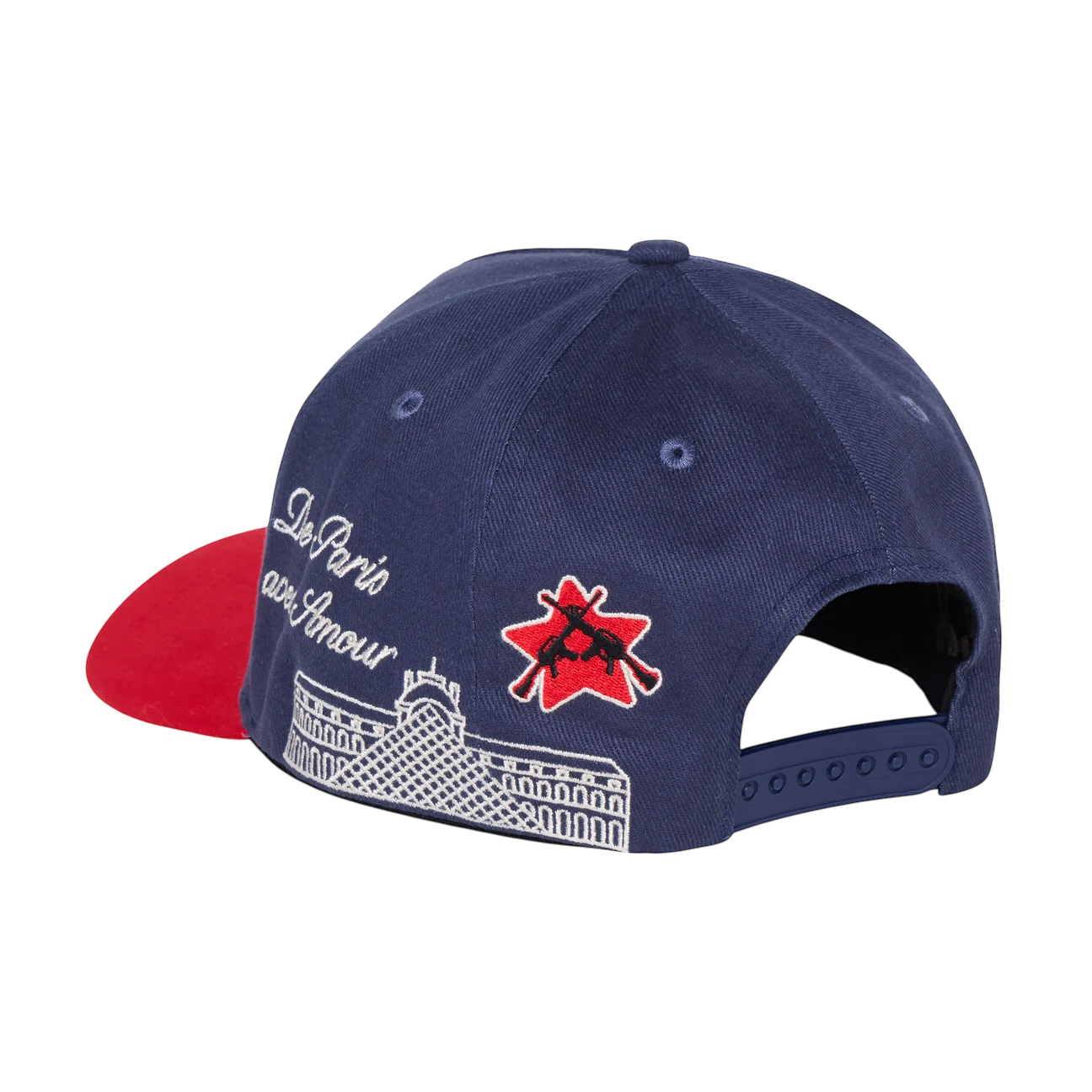 Homme Femme Paris Prestige Snapback Navy & Red