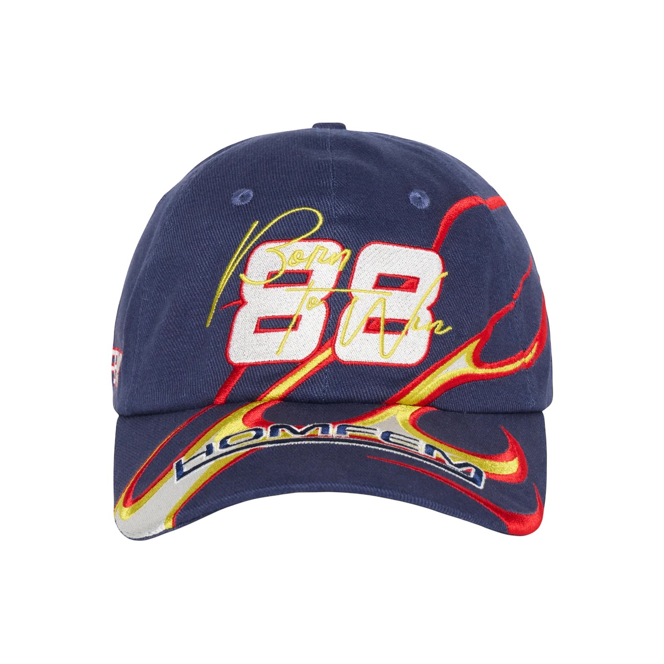 Homme Femme Born To Win Hat Navy Blue