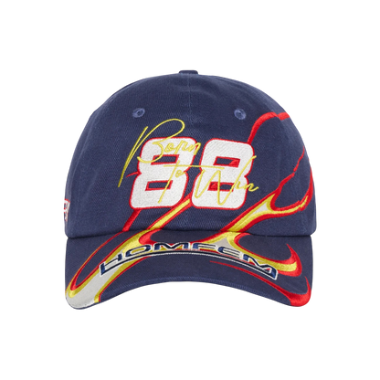 Homme Femme Born To Win Hat Navy Blue