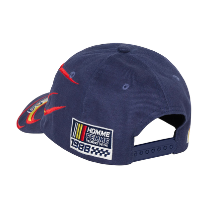 Homme Femme Born To Win Hat Navy Blue