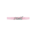 Faith By Luis Pink Crocodile Belt