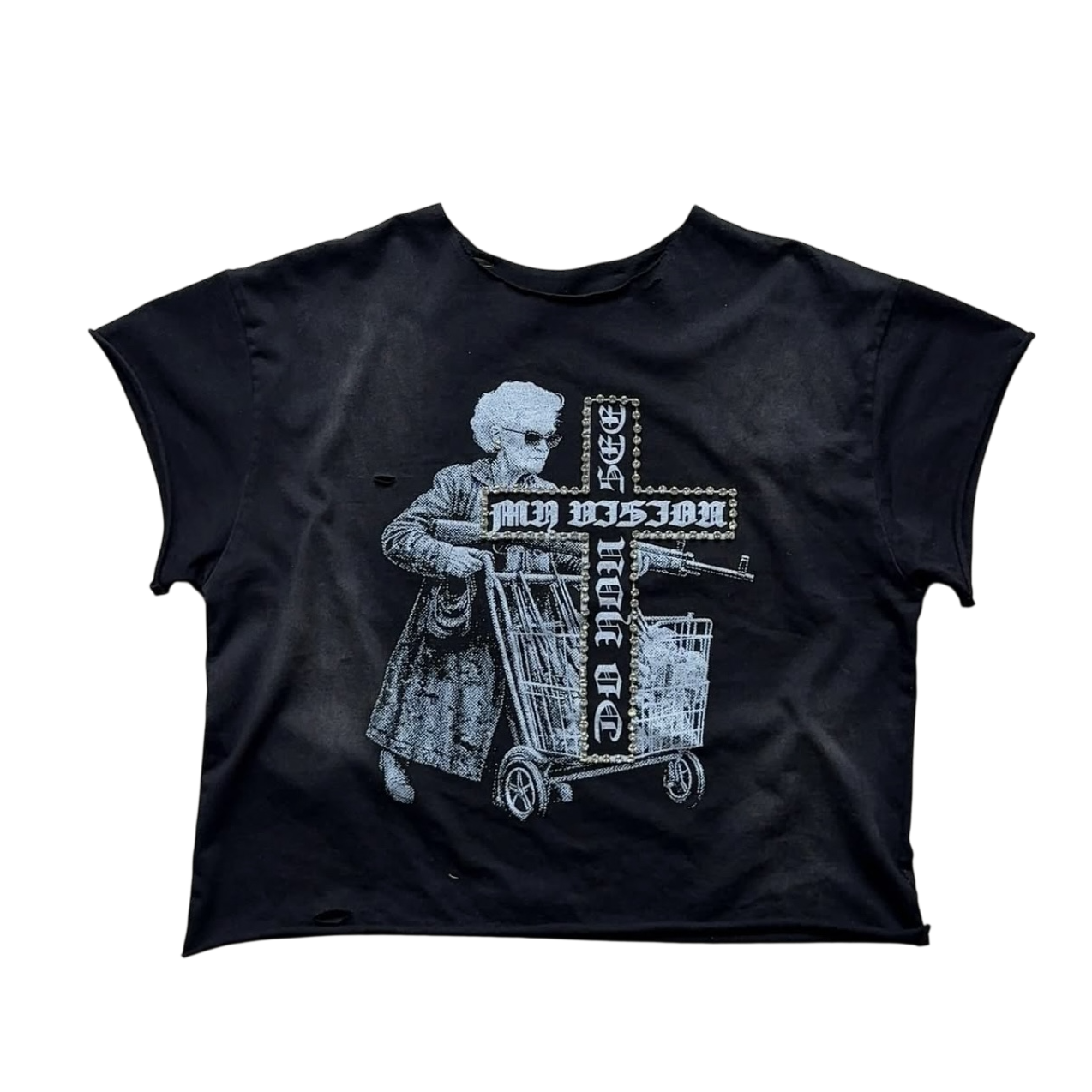 Threaded Vision Granny Tee BLACK