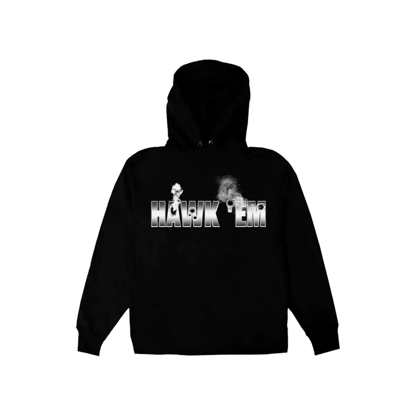 Pop Smoke x Vlone Hawk Em' Hoodie Black