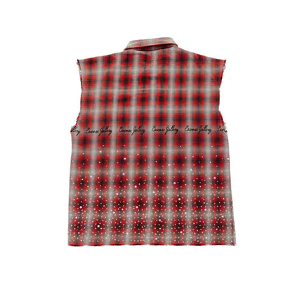 Bloodline Flare Cut Off Flannel Red