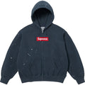 Supreme MM6 Maison Margiela 'Navy Blue' Box Logo Zip Up Hooded Sweatshirt