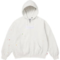 Supreme MM6 Maison Margiela Box Logo Zip Up Hooded Sweatshirt White