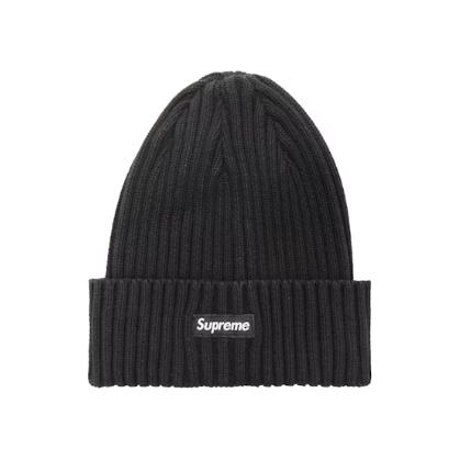 Supreme Over Dyed Ribbed Beanie Black (SS18)