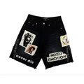Mixed Emotion Black “Chaos” Carpenter Shorts