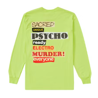 Supreme Sacred Unique L/S Tee Neon Green