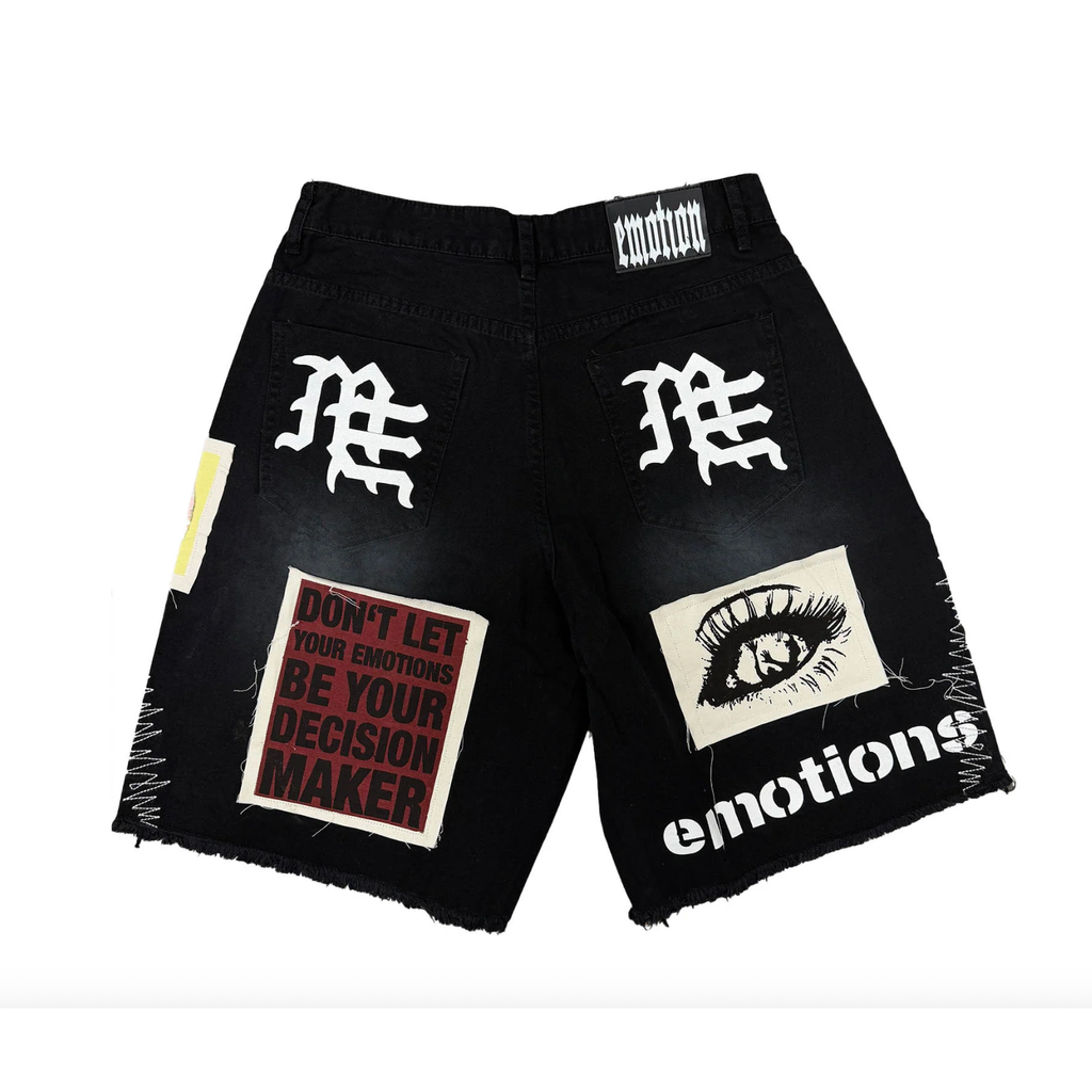 Mixed Emotion Black “Chaos” Carpenter Shorts