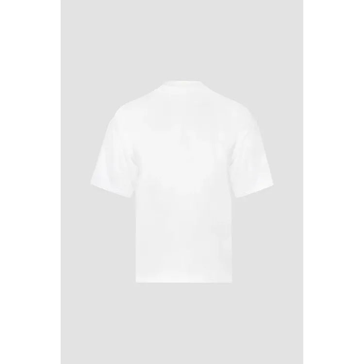 Fall In Love Oversized Pocket Tee White