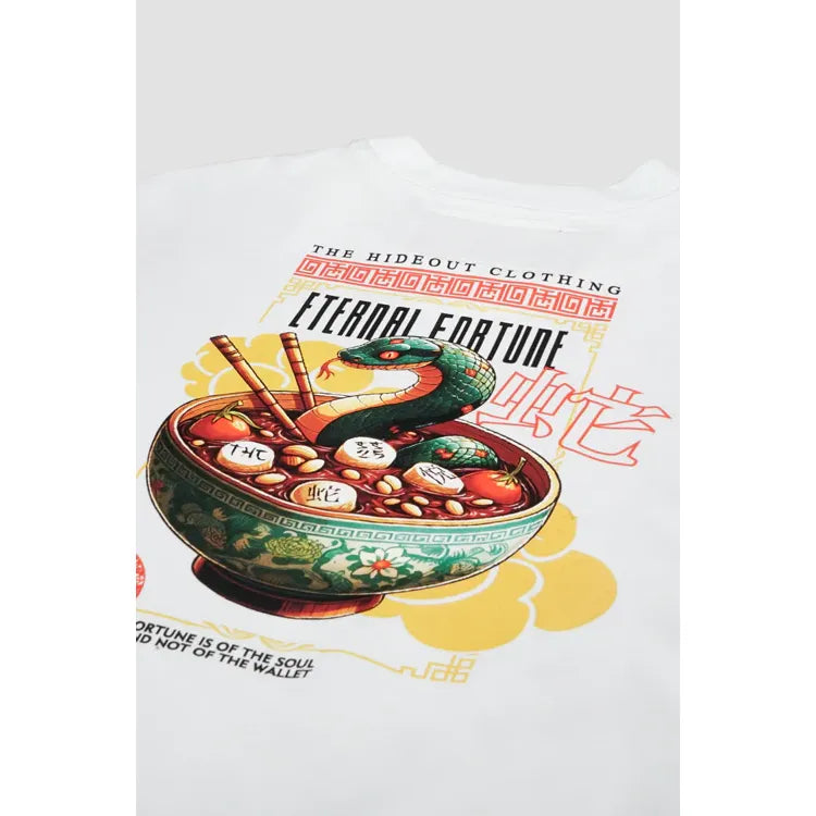 Year of The Snake Oversized Tee White