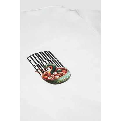 Year of The Snake Oversized Tee White