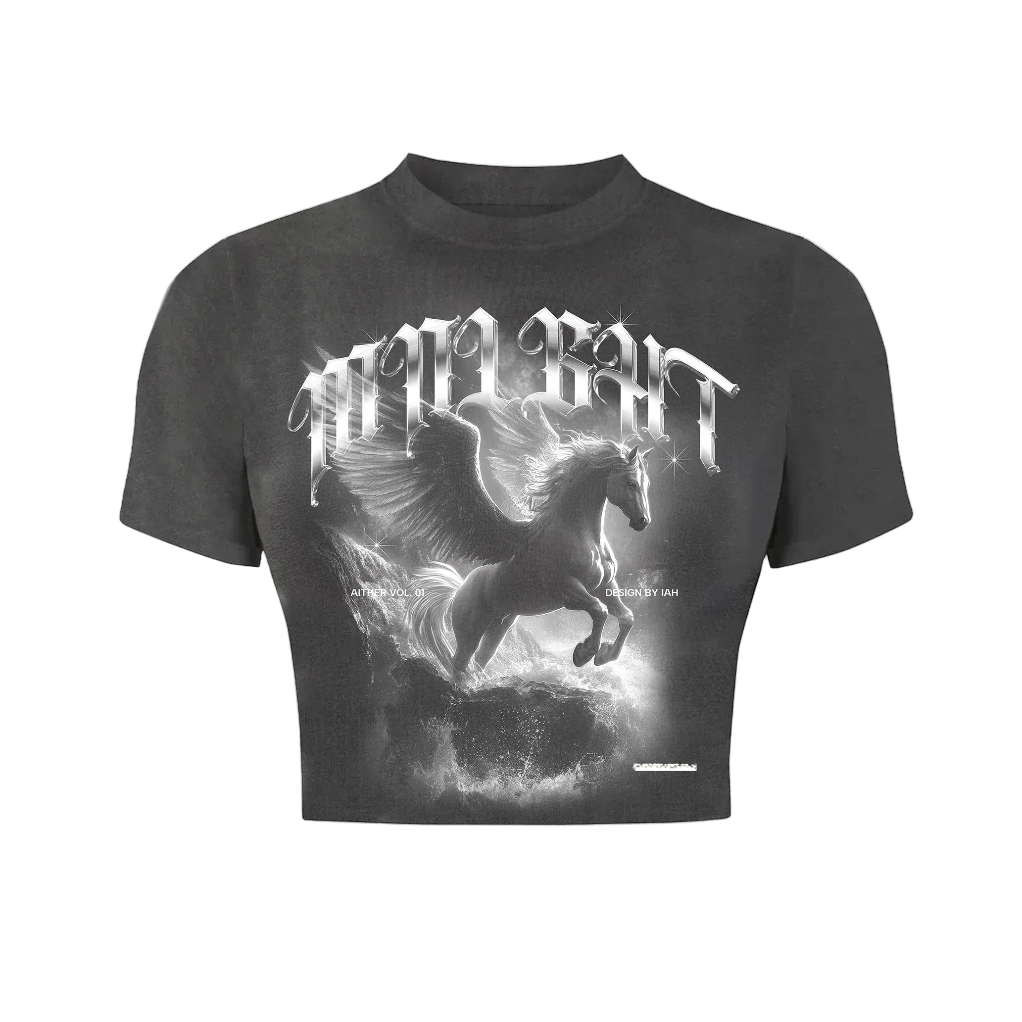 WMNS Aither Baby Tee Acid Wash