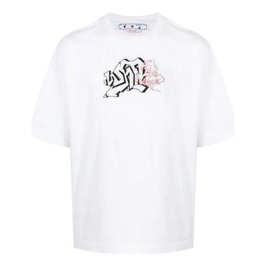 OFF-WHITE Graffiti Arrows Logo T-Shirt