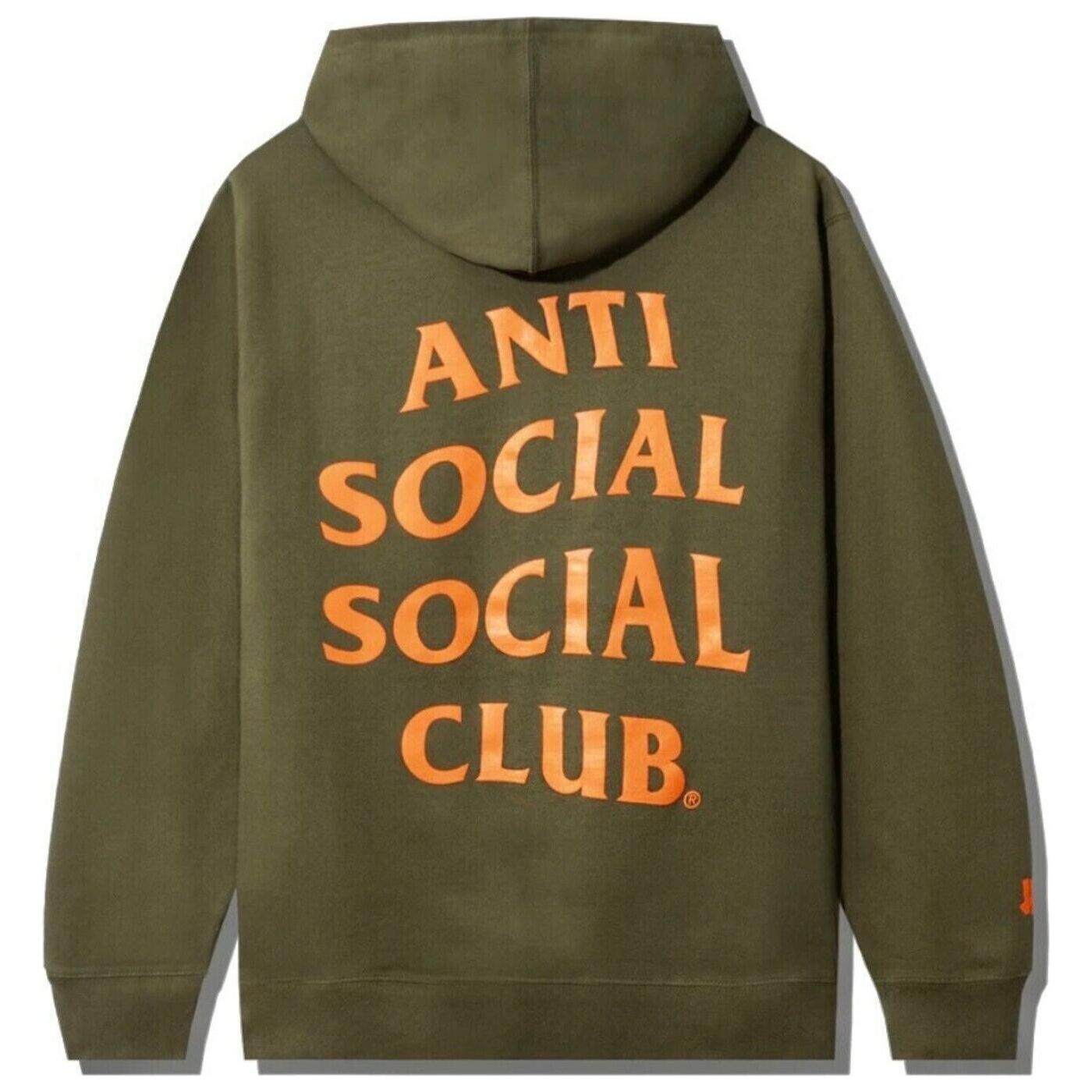 Anti Social Social Club X Undefeated Paranoid Hoodie Olive