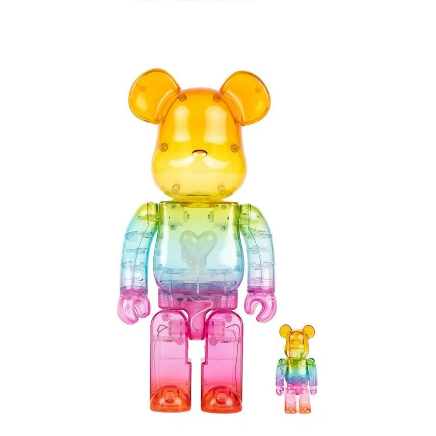 Emotionally Unavailable 400% & 100% Gradient Heart Medicom Toy BE@RBRICK