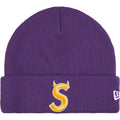 Supreme New Era Devil S Logo Beanie Purple
