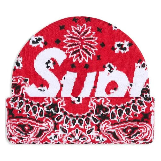Supreme Bandana Beanie Red
